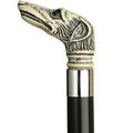 Whippet Dog Head Cane Black Shaft L549