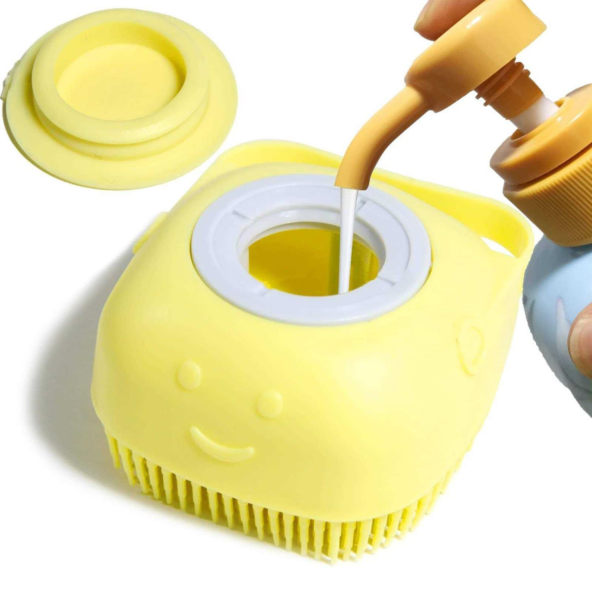 Dog Bath Brush with Shampoo Dispenser U63397