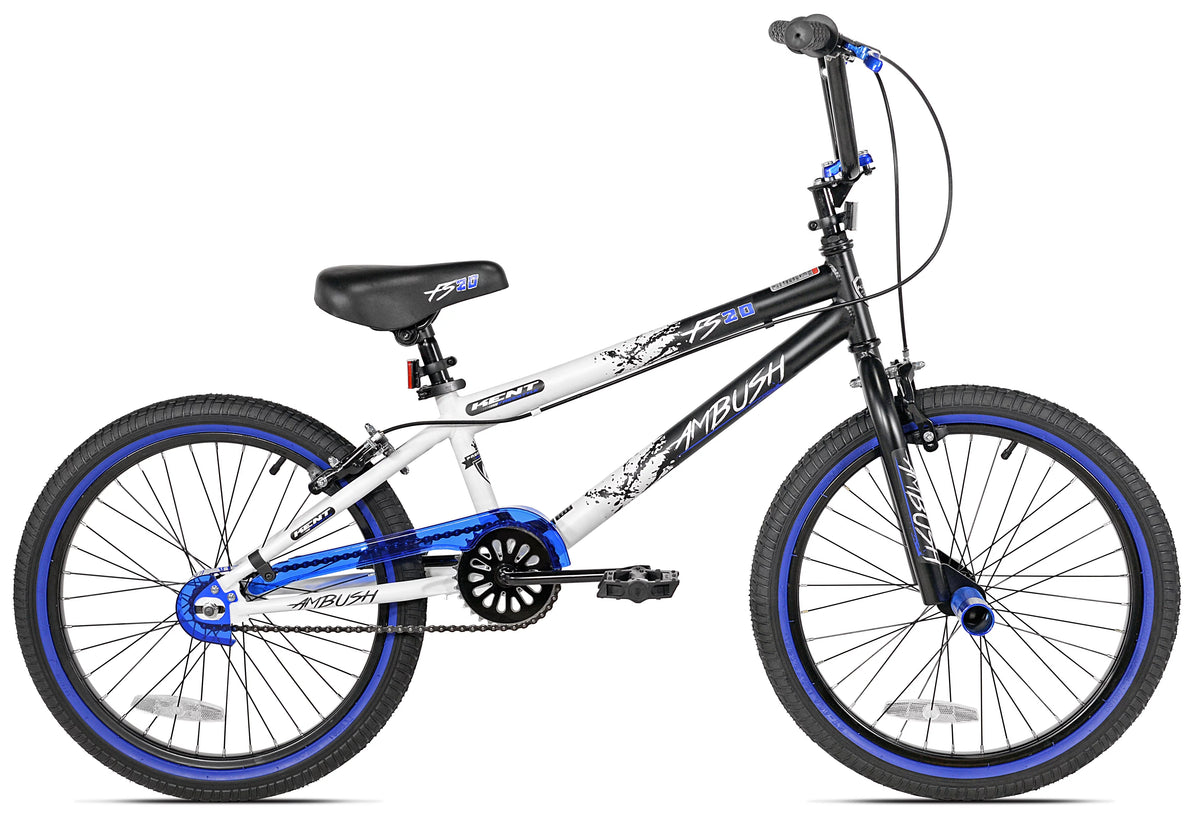 20 Boy's BMX Child Bike Black/Blue V91127