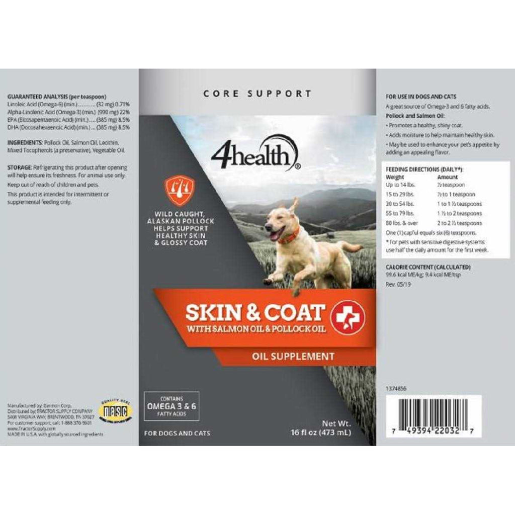 Salmon and Pollock Oil Skin and Coat Supplement for Dogs H569846
