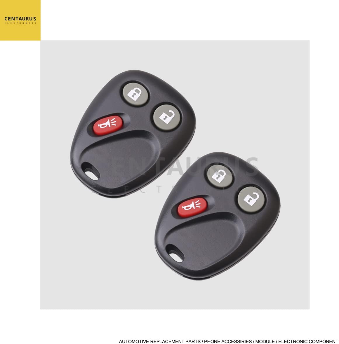 Car Key Fob Keyless Entry Remote 3 Button Pack of 2 M7071