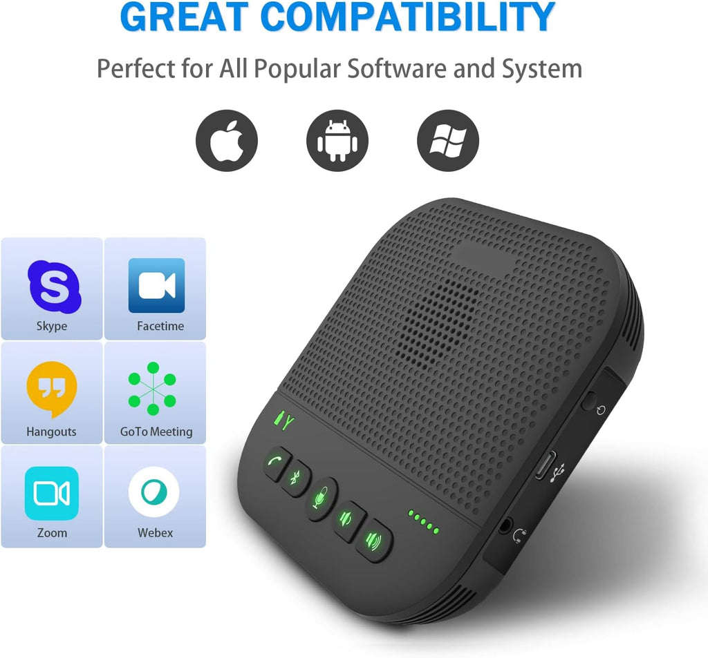 Bluetooth Speakerphone with 4 Microphones X92985