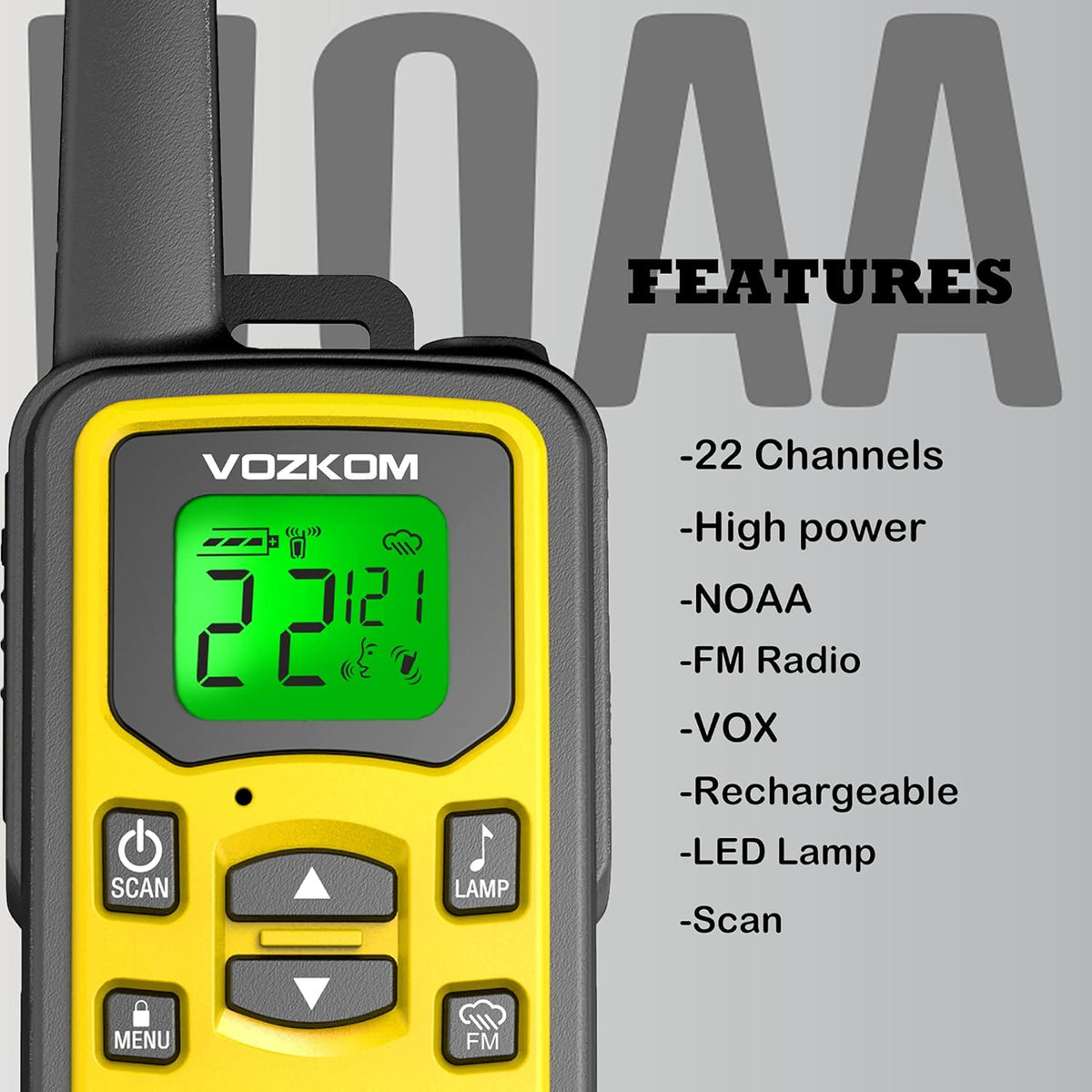 Long Range Rechargeable Two Way Radio H8970