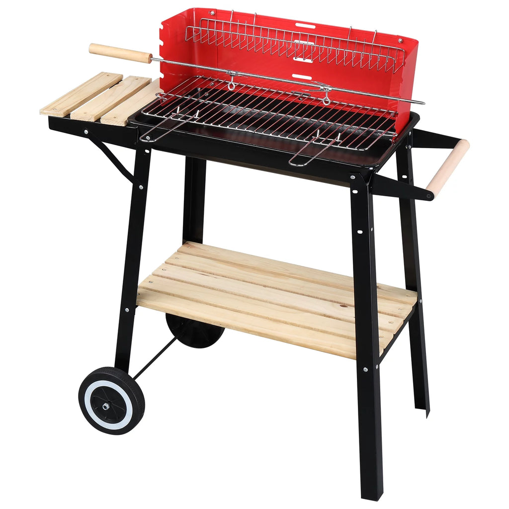 Charcoal Grill Portable Steel BBQ Pit C37322