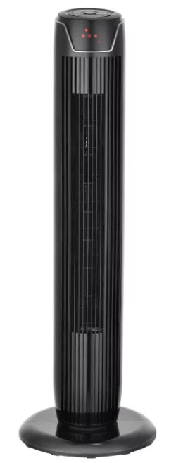 Black 3-Speed Oscillating Tower Fan T285144