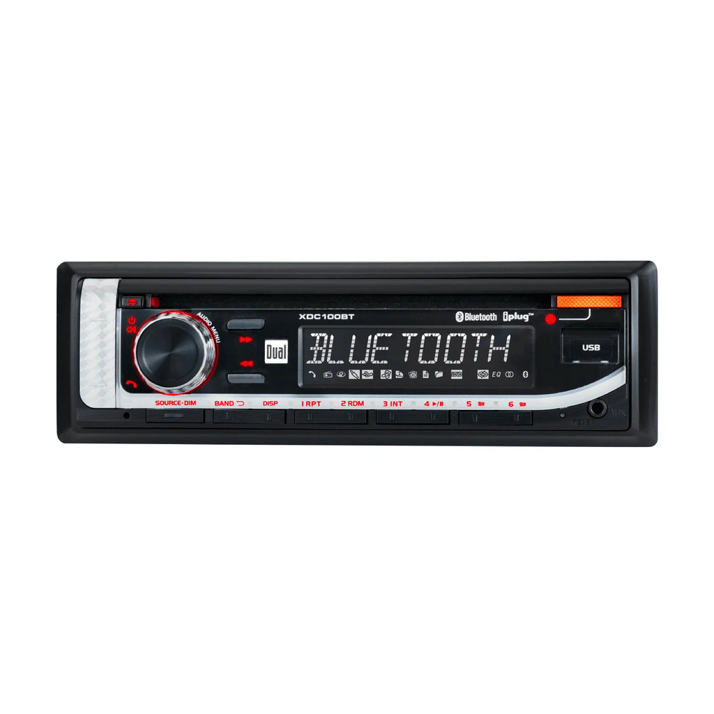 Single DIN Car Stereo with CD Player, Bluetooth, USB W228218