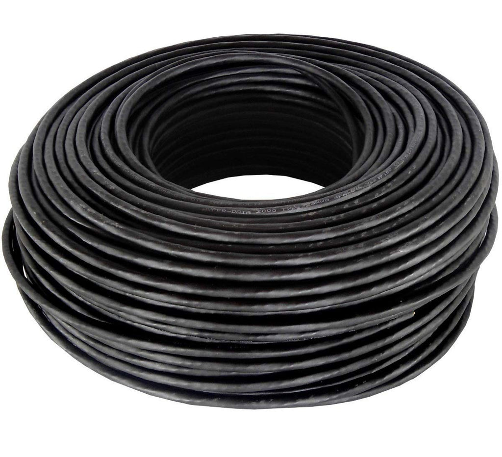 300' FT Heavy Duty CAT6 Waterproof Outdoor Direct Burial UV Resistant Ethernet LAN Network Patch Cable Oxygen-Free Copper Construction RJ45 Cord T48206