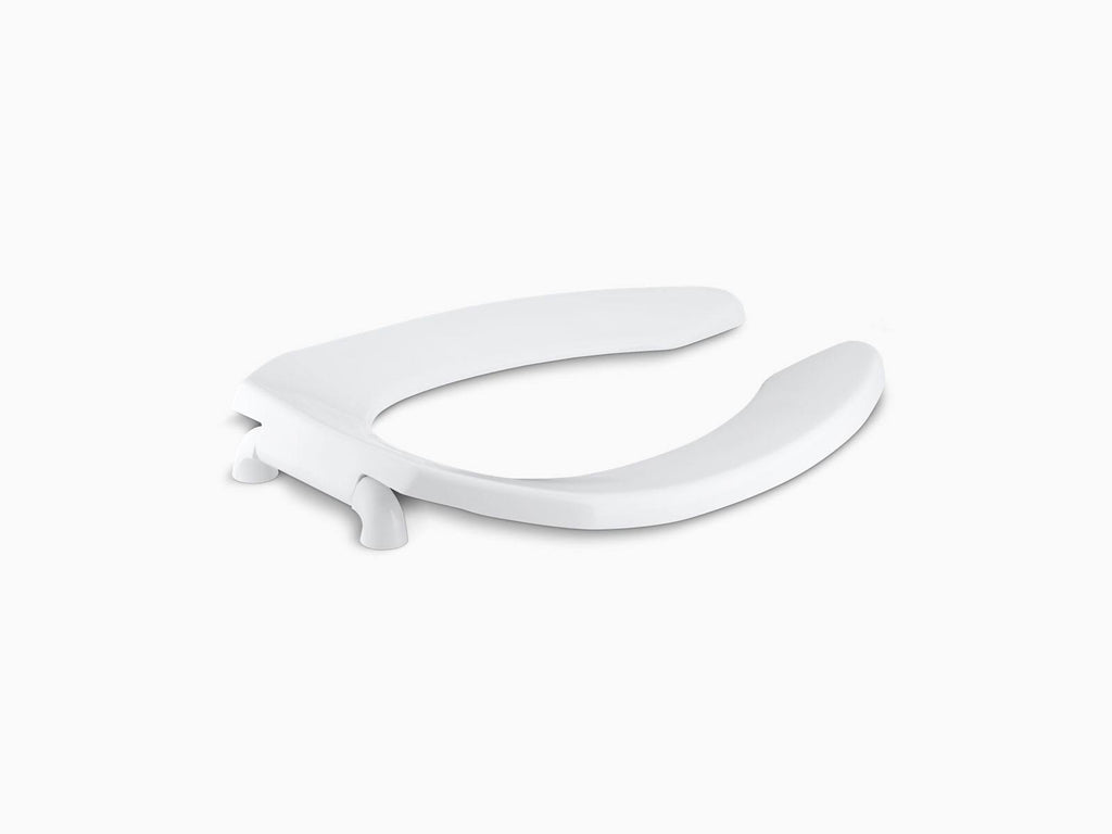 Elongated Toilet Seat with Check Hinge, White M23484