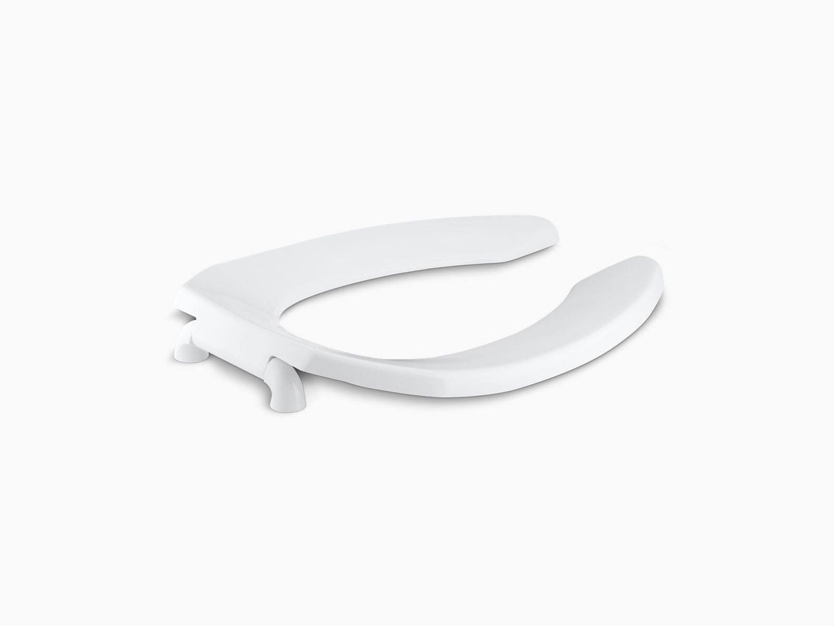 Elongated Toilet Seat with Check Hinge, White M23484