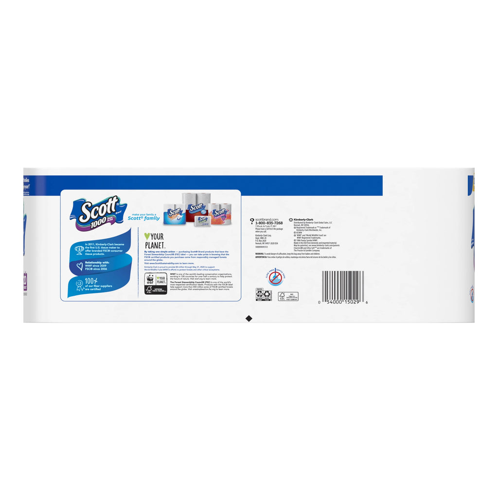 Toilet Paper, 20 Rolls, 1,000 Sheets Per Roll V828128