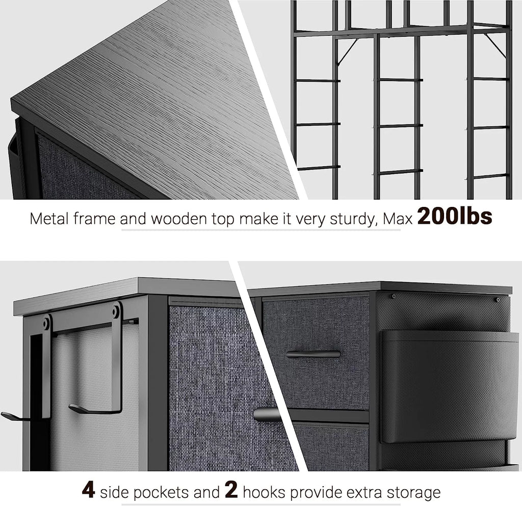 12 Drawer Fabric Dresser G90418