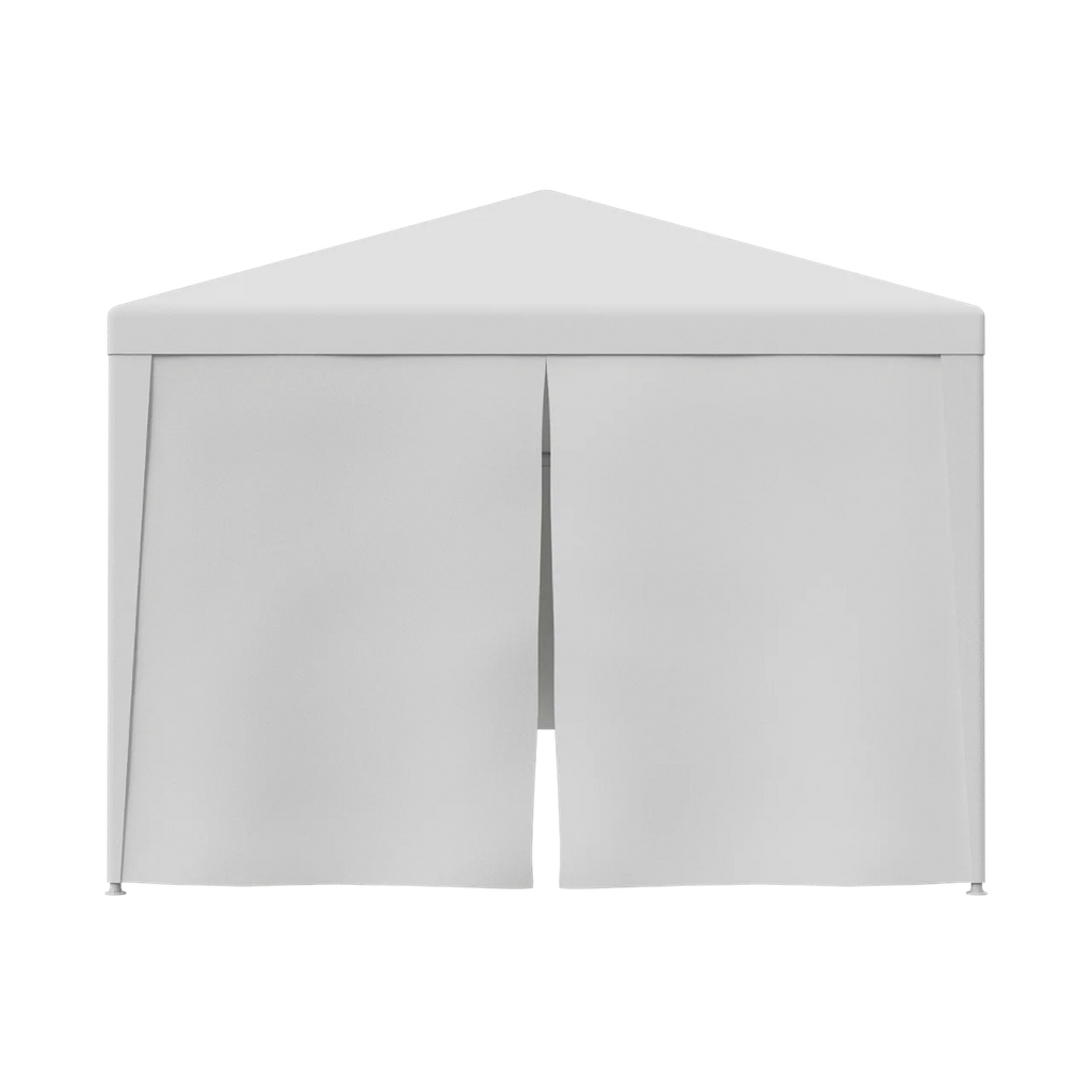 10'x 30' White Gazebo Canopy with 6 Windows & 2 Sidewalls T1717