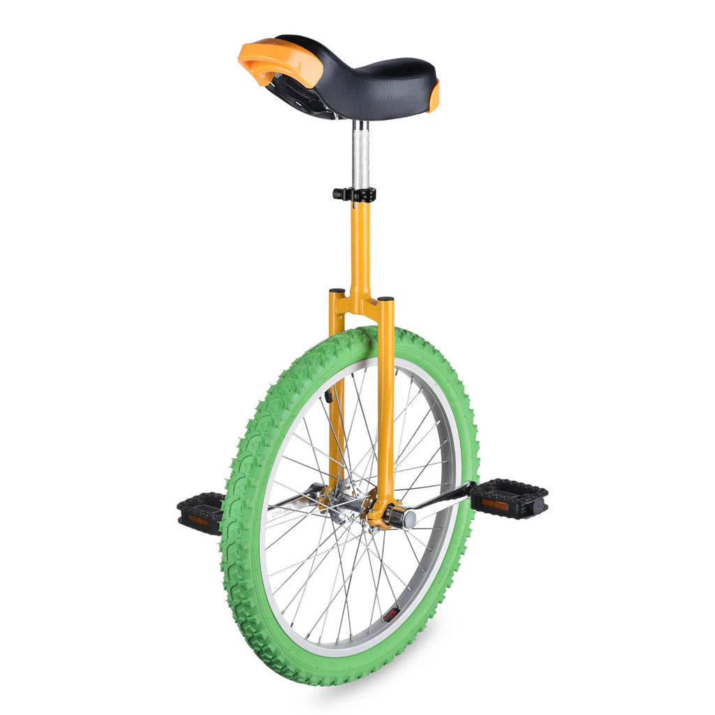 20 Inch Outdoor Unicycle Bike Yellow & Green N88333
