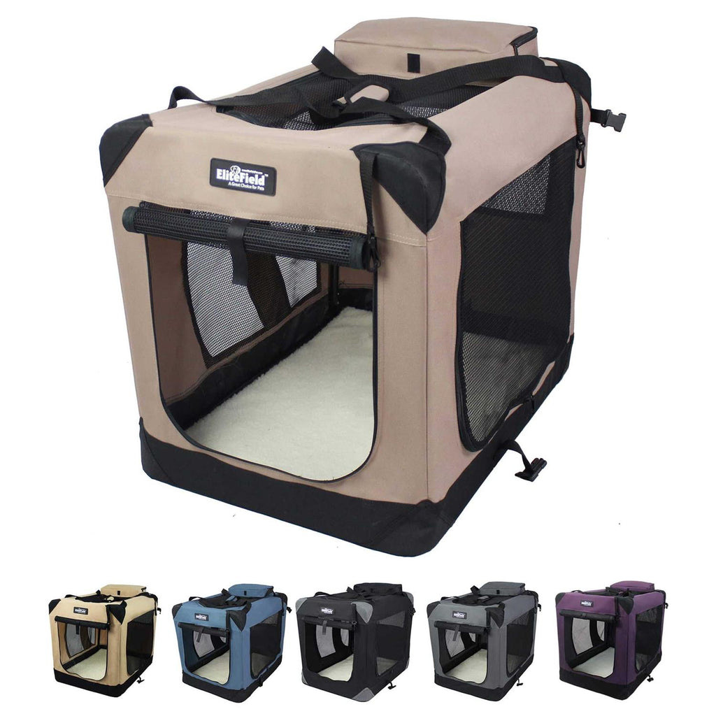 3-Door Folding Soft Dog Crate E60694