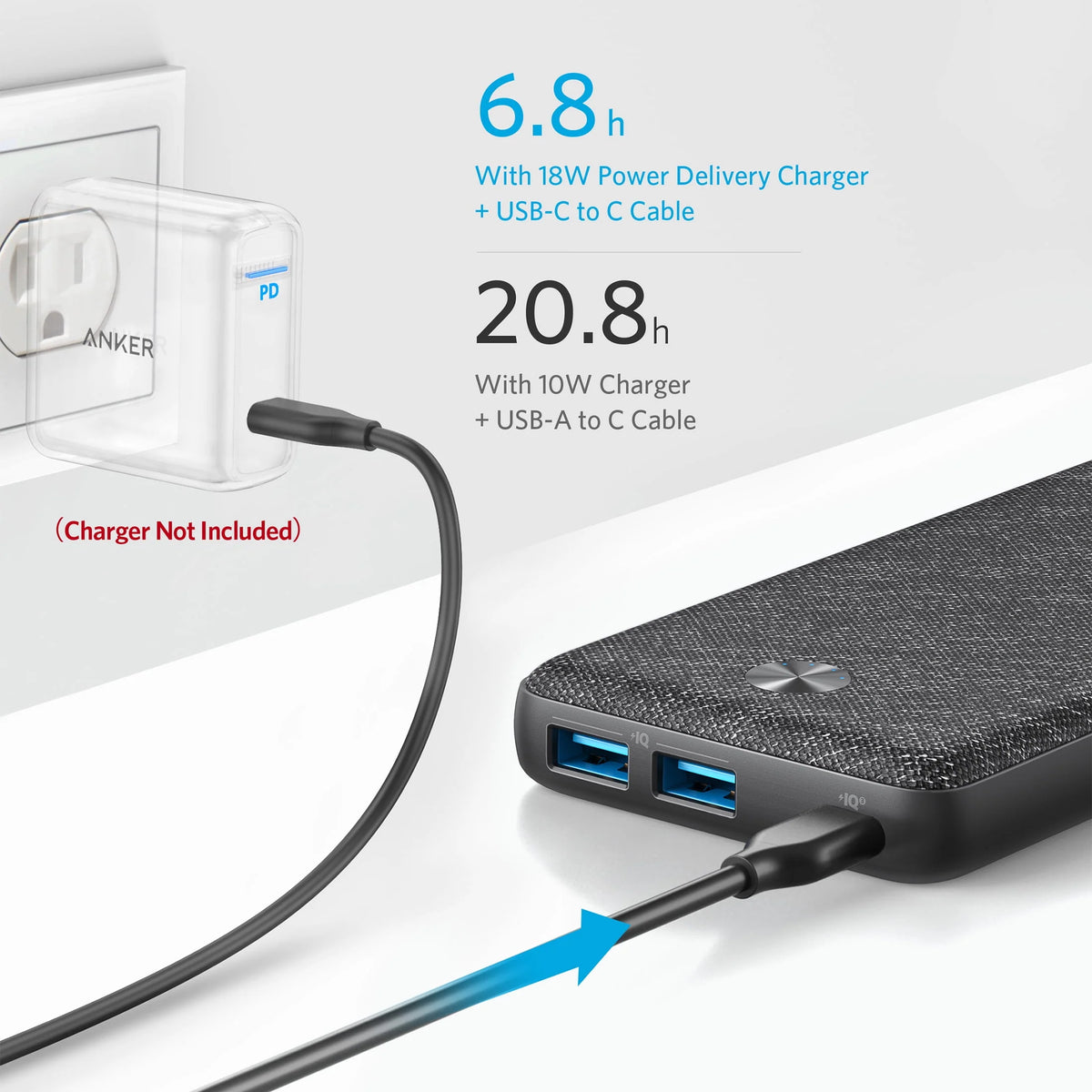 Black Portable Battery Charger S691365