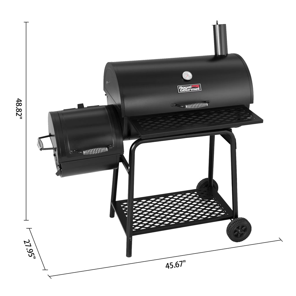 30 Charcoal Grill with Offset Smoker S275346