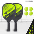 Pickleball Rackets Set of 2 Rackets and 4 Pickleballs F10804