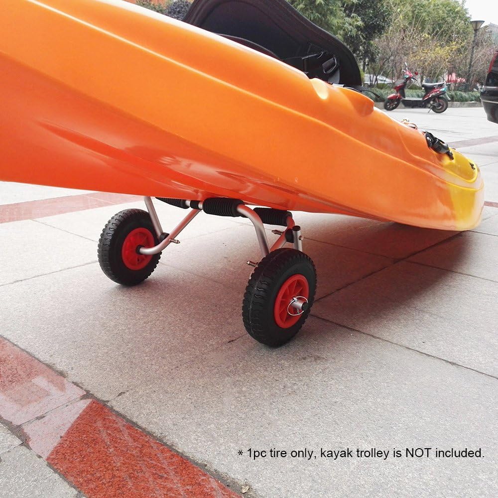 2 Pc Puncture-Proof Kayak Canoe Trolley Cart Tire Q4956