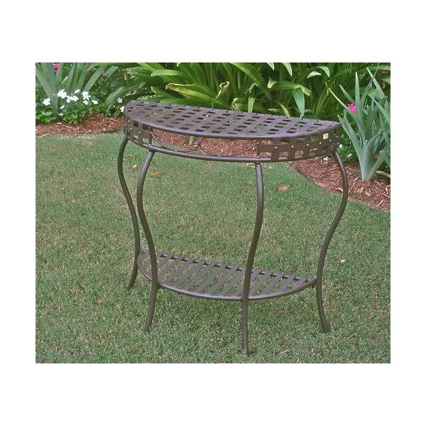 2-Tier Half Moon Table P211