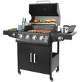 4-Burner Propane Gas Grill with Side Burner J298087