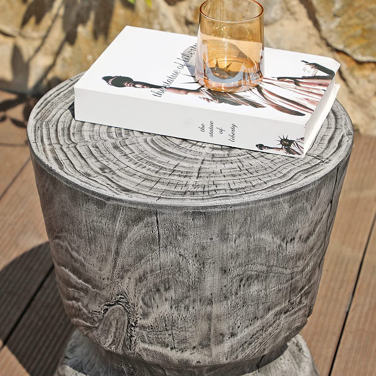 Outdoor Concrete Side Table J20919