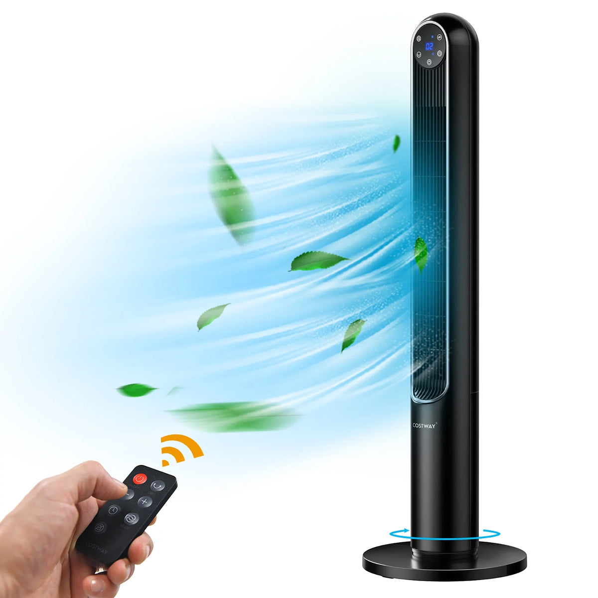 42'' Oscillating Tower Fan with Remote White M481580