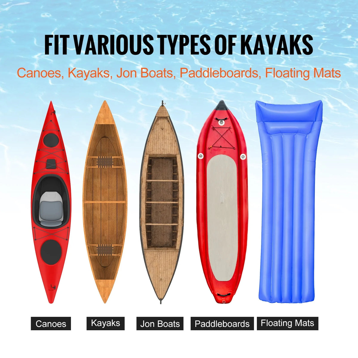 Foldable Kayak Cart with 10'' Solid Tires Z4131