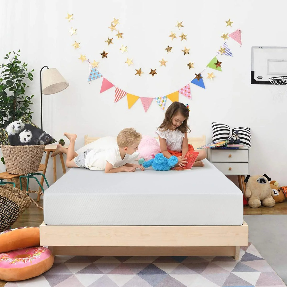 Queen 8 Inch Gel Memory Foam Medium Firm Mattress I163