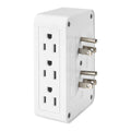 6 Outlet 3-Prong Side Entry Tap White U41182