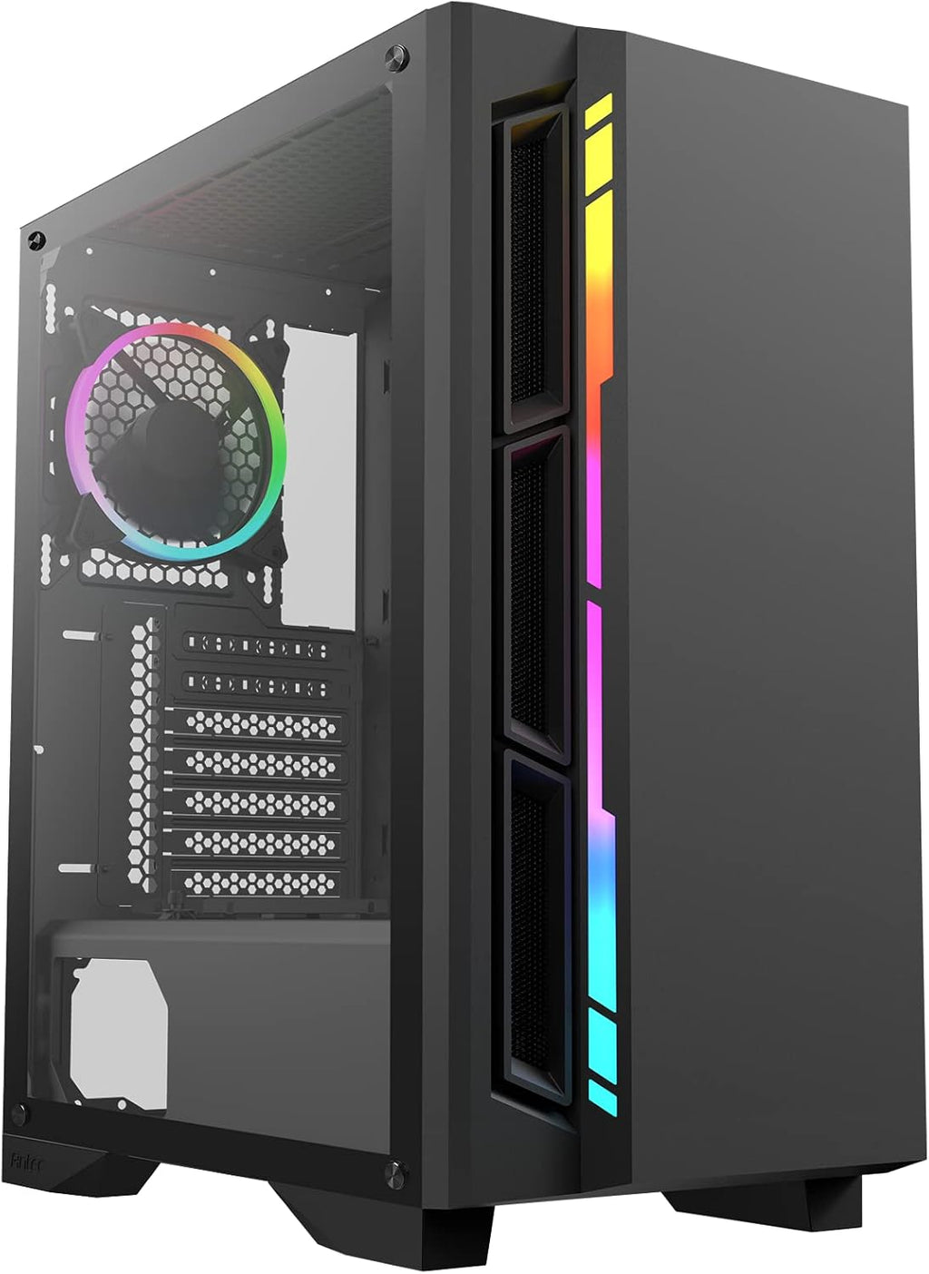 Mid-Tower ATX Gaming Case with Tempered Glass Side Panel E505