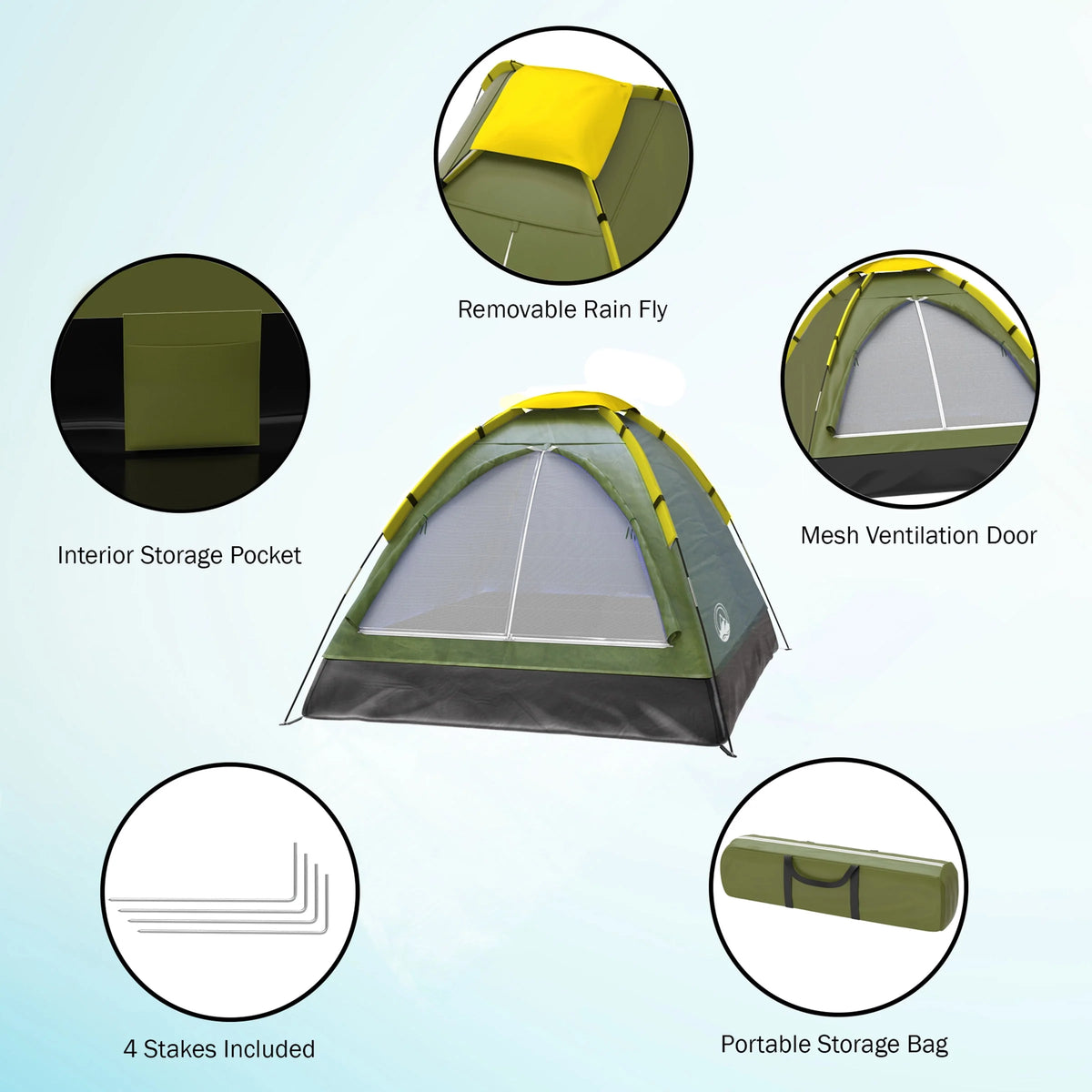 2-Person Dome Tents T80250