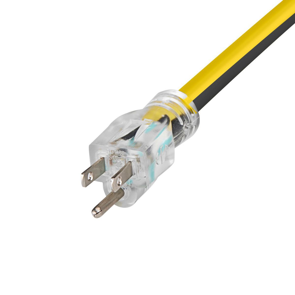 100 ft. 12/3 Gauge Multiple Outlet Extension Cord with Indicator Light, Yellow, Black M6088