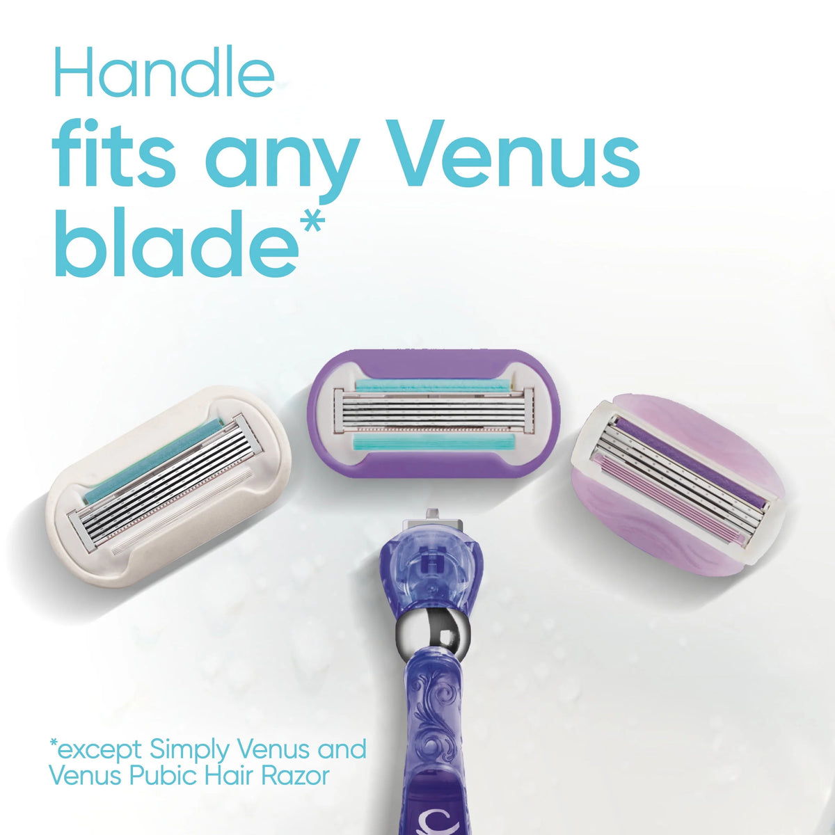 Women's Razor Handle with 2 Blade Refills G653