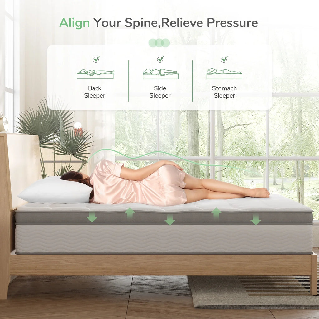 10 Memory Foam Pocket Spring Hybrid Mattress R164