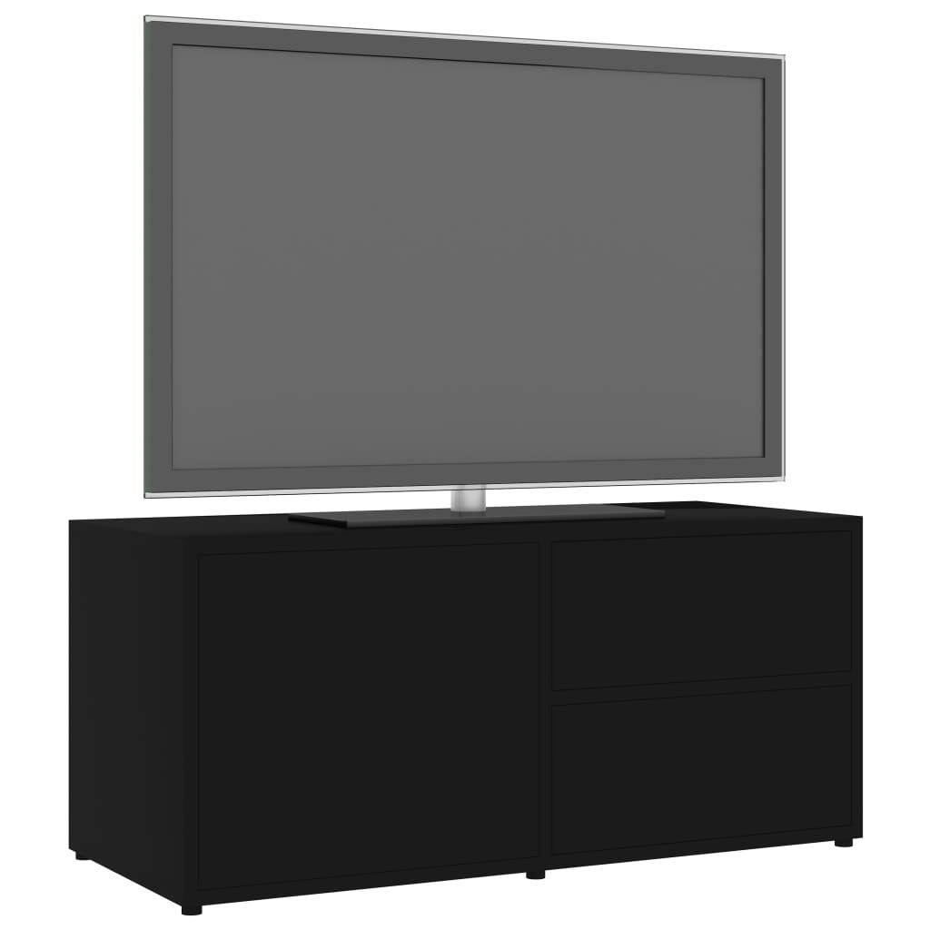 Black Chipboard TV Cabinet K6574