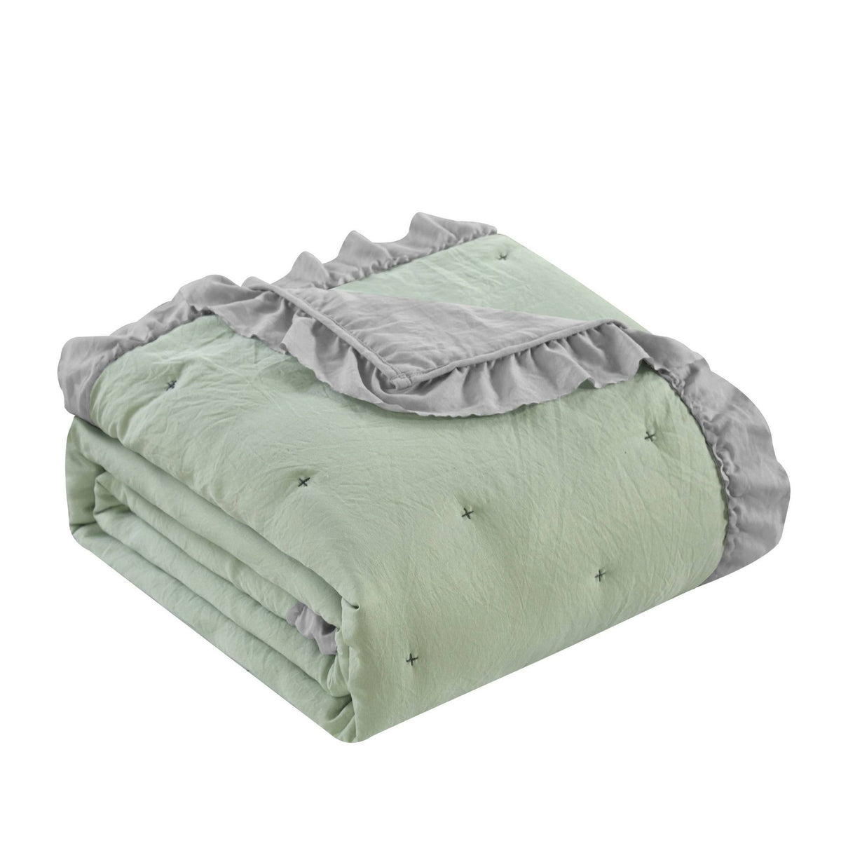 Washed Gel Filled Microfiber Quilt Set I9307