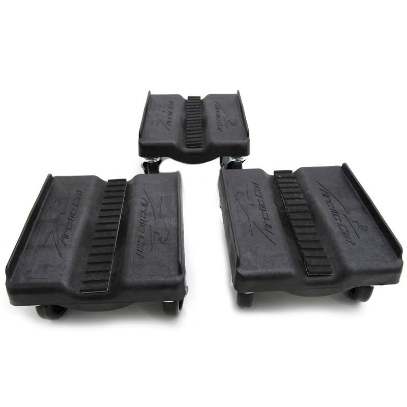 Black Snowmobile Caddy Dolly Wheels H5226