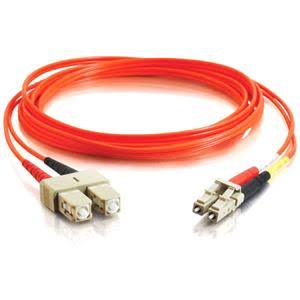 Orange LC-SC Duplex Multimode Fiber Optic Cable G198670