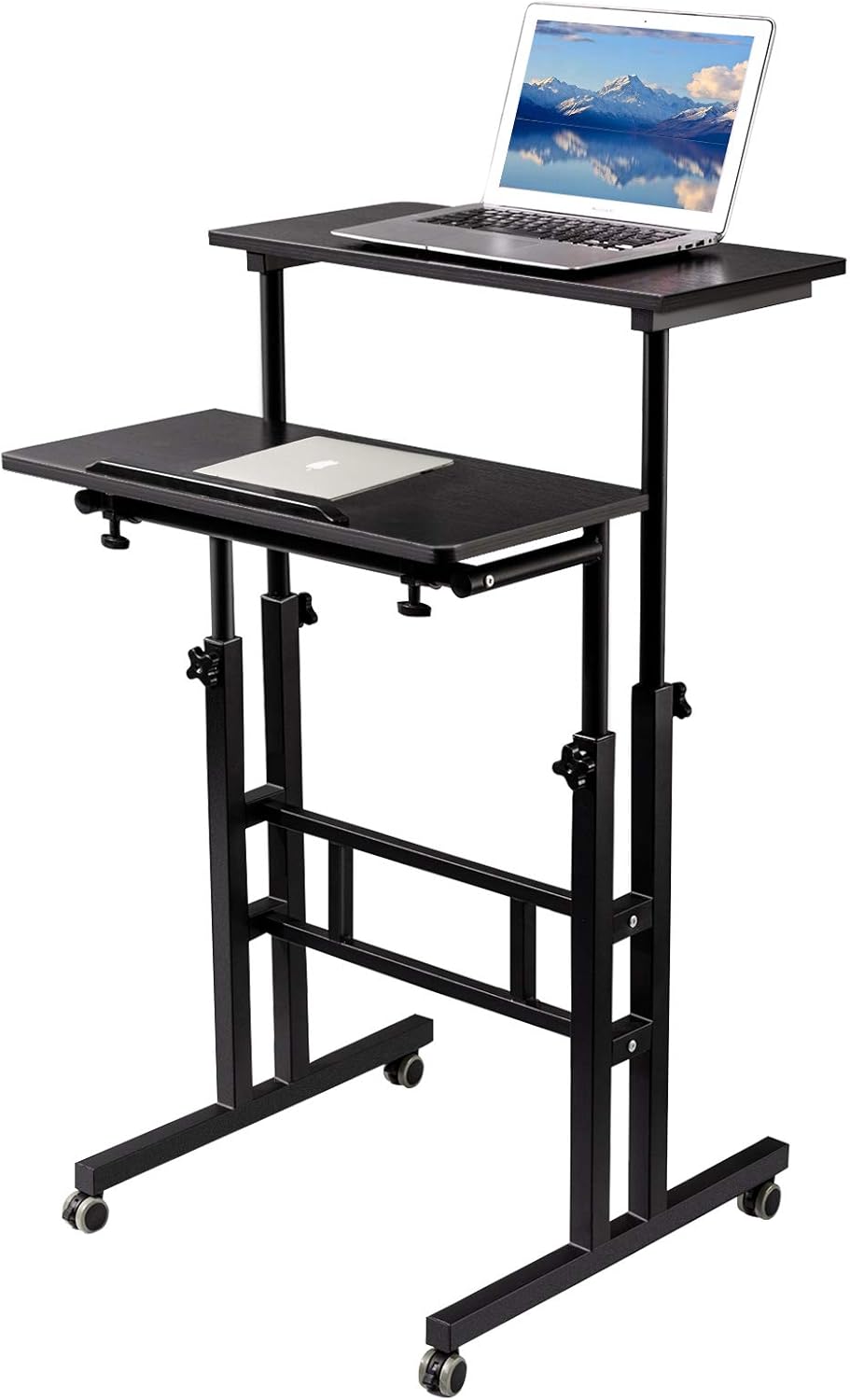 Mobile Standing Desk with Wheels J46329