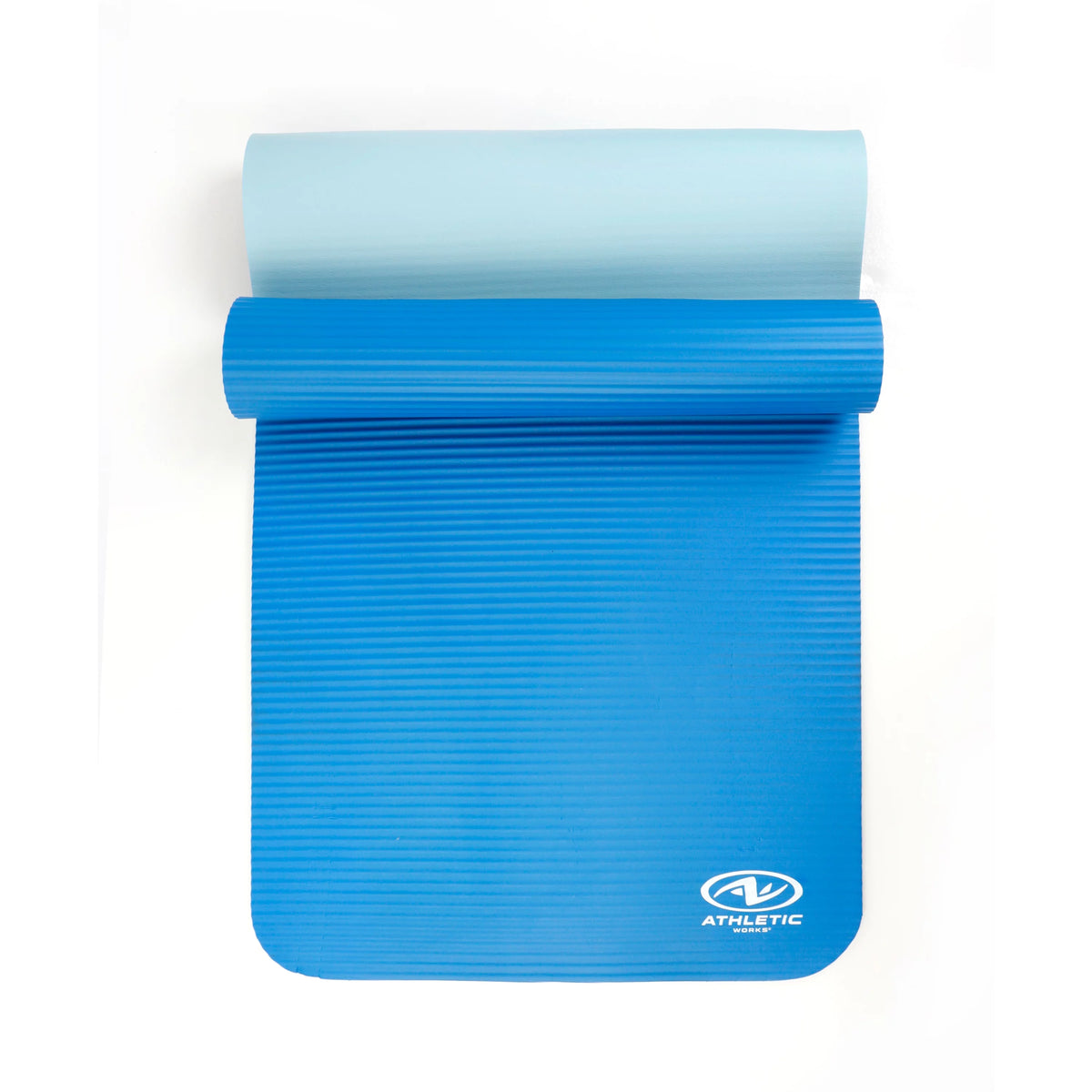 Blue 10mm NBR Foam Fitness Mat with Carry Strap J177402