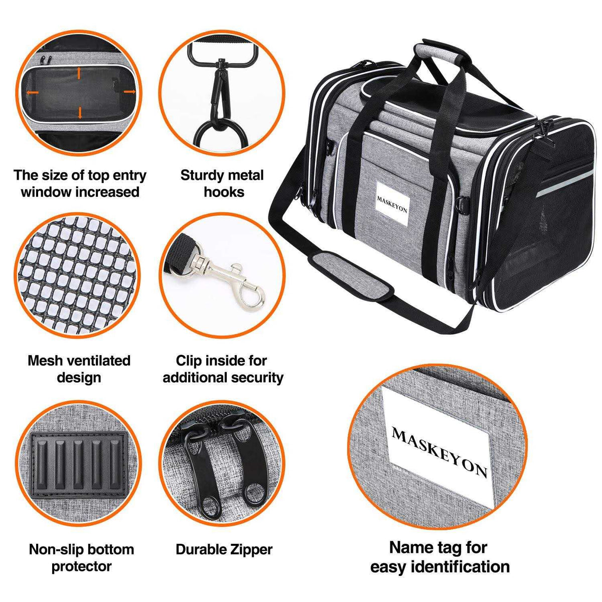 Soft Sided Pet Carrier 4 Expandable Collapsible V230315