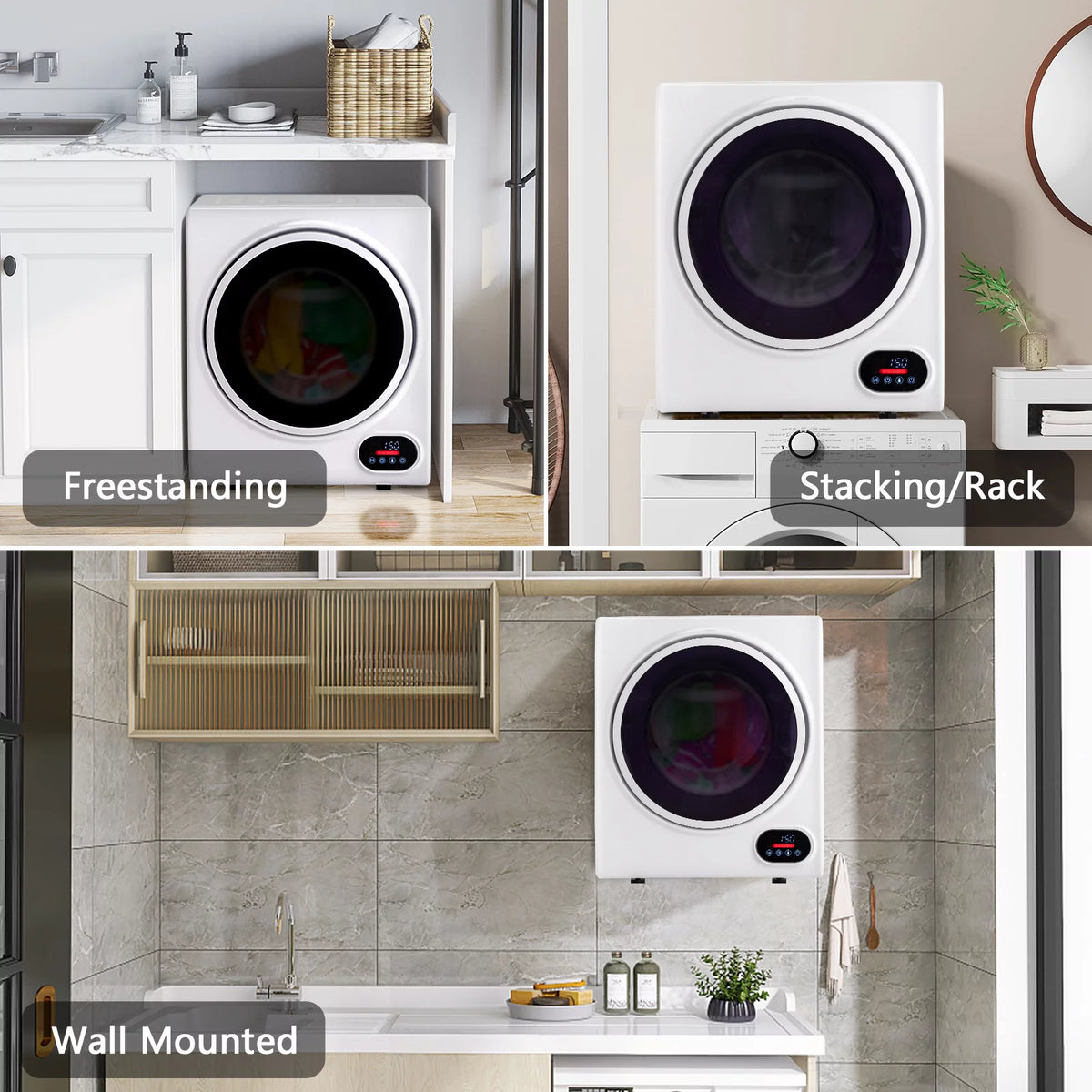 1.5 cu. ft. Compact Electric Dryer, White I118939