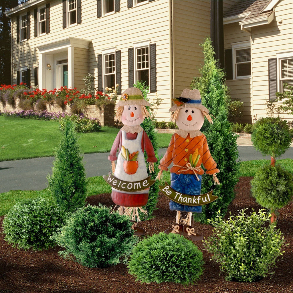 Metal Scarecrow Pair X91942
