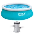 Inflatable Outdoor Pool with Filter Pump L33205