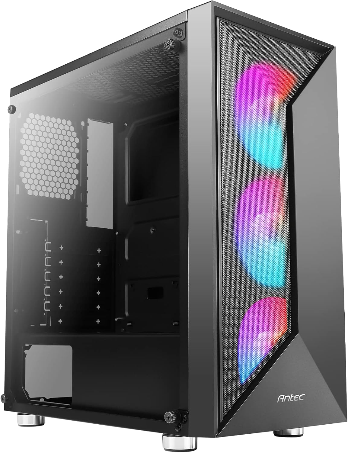 Mid-Tower ATX Gaming Case with Tempered Glass Side Panel E505