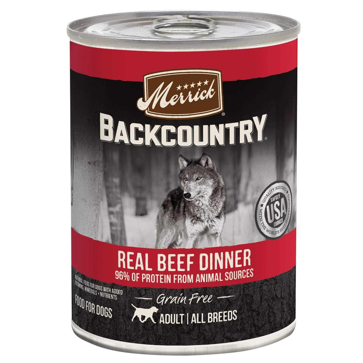 96% Real Beef Grain Free Canned Dog Food Q463