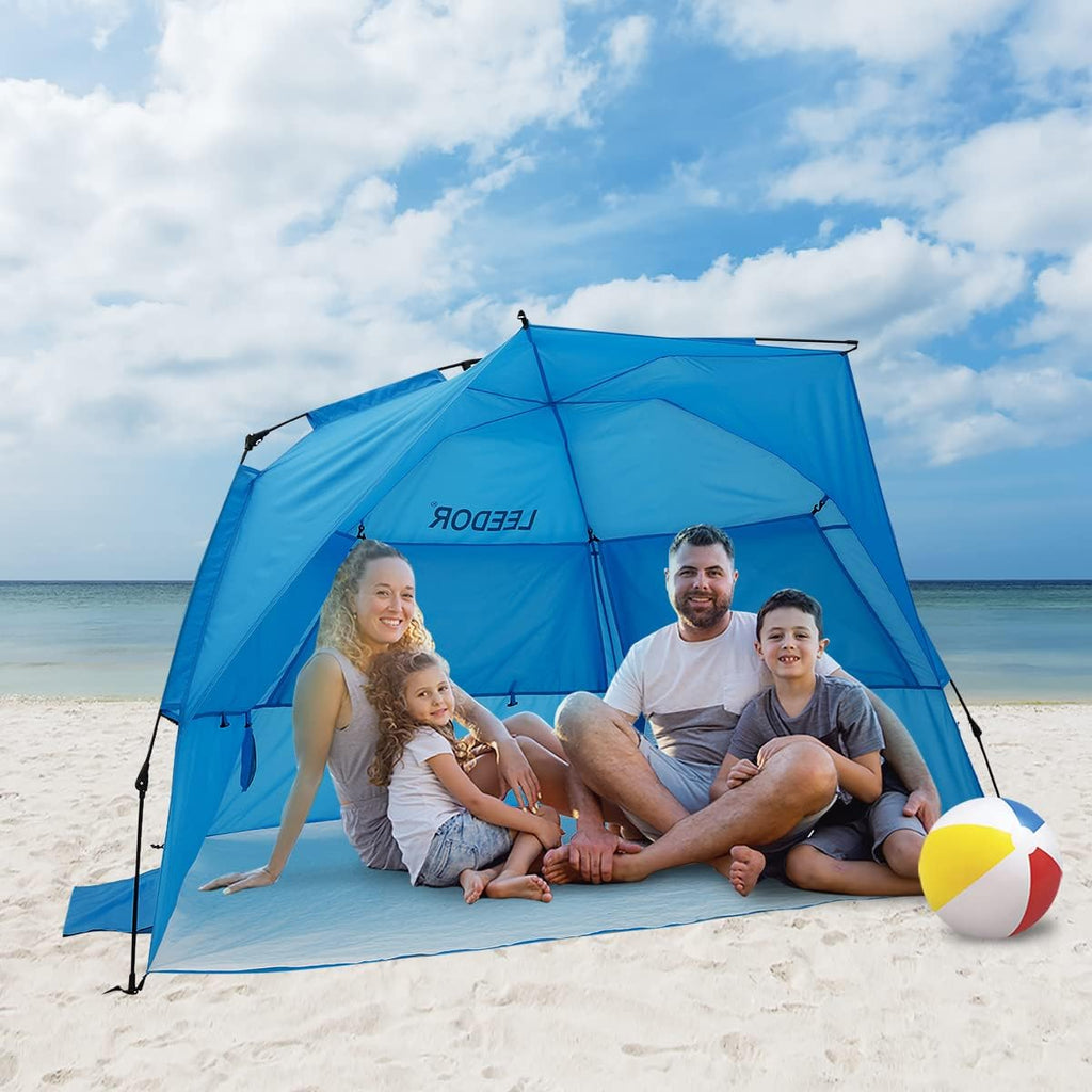 Beach Tent Sun Shelter UPF 50+ Pop Up Shade for 3 to 4 Person D421
