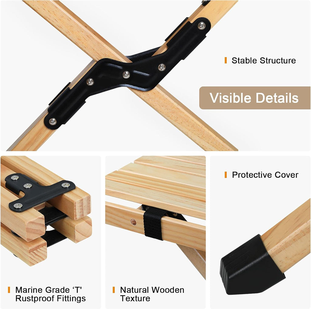 Portable Wooden Folding Picnic Table with Carry Bag P7624
