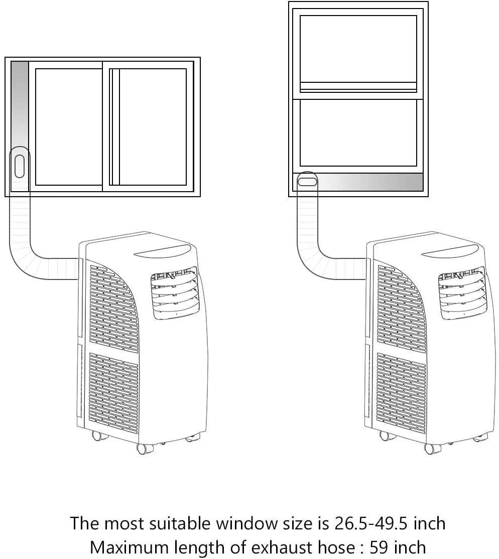 8000BTU Portable Air Conditioner & Dehumidifier S129