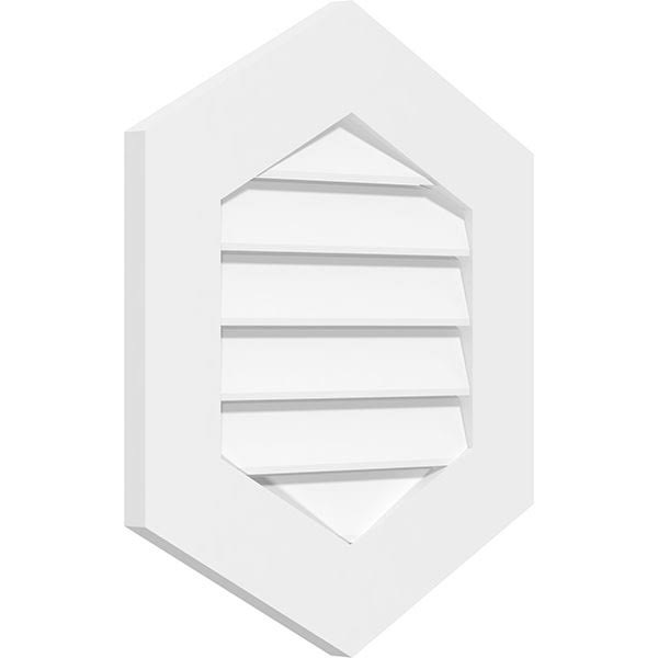 Vertical Peaked Surface Mount PVC Gable Vent Y640940